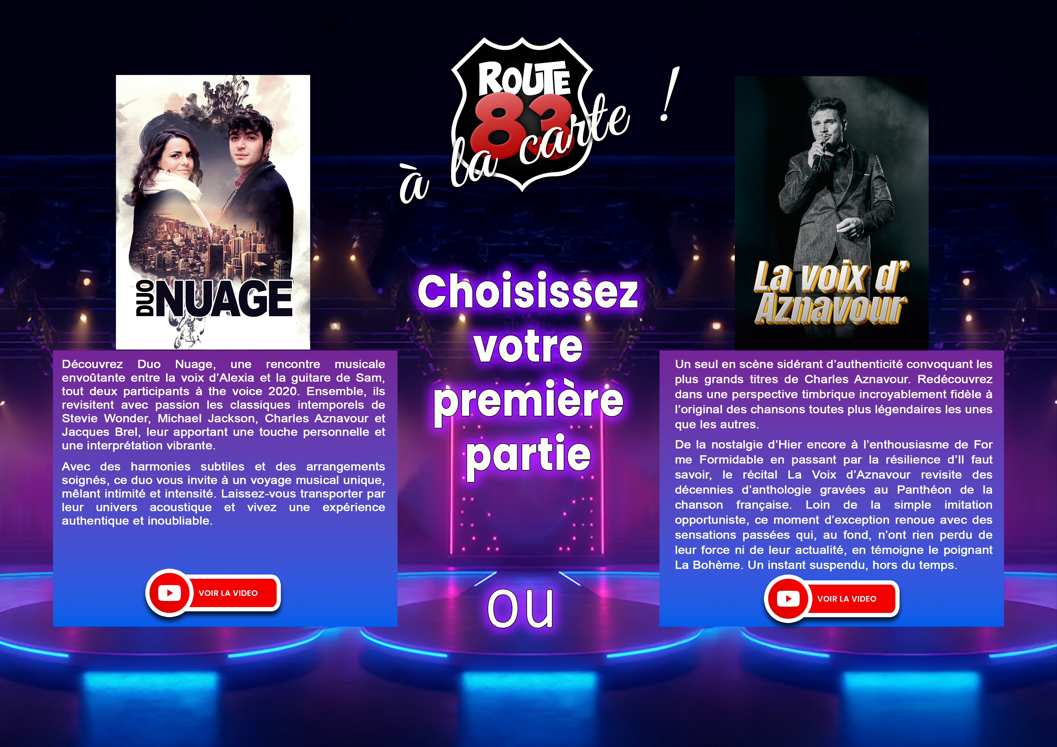 Claude Gérard Production présente Route 83 à la carte 